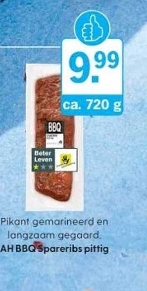 AH BBQ spareribs pittig