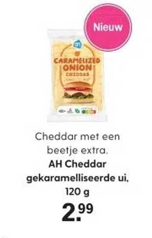 AH Cheddar gekaramelliseerde ui, 120 g