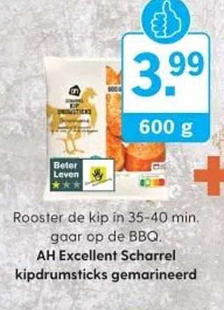 AH Excellent Scharrel kipdrumsticks gemarineerd