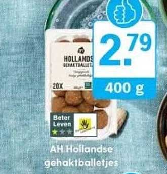AH Hollandse gehaktballetjes