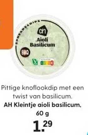 AH Kleintje aioli basilicum, 60 g