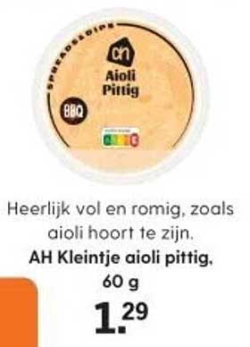 AH Kleintje aioli pittig, 60 g