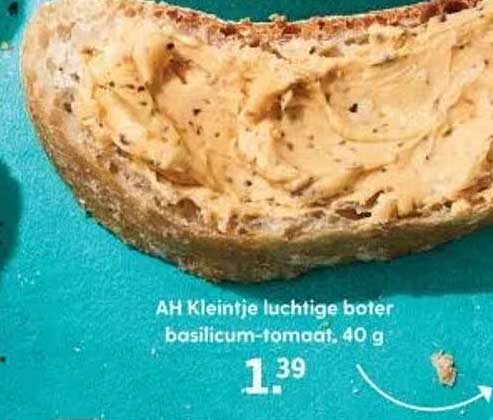 AH Kleintje luchtige boter basilicum-tomaat, 40 g