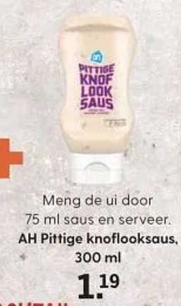 AH Pittige knoflooksaus, 300 ml