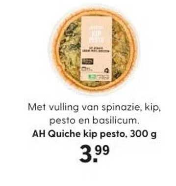 AH Quiche kip pesto, 300 g