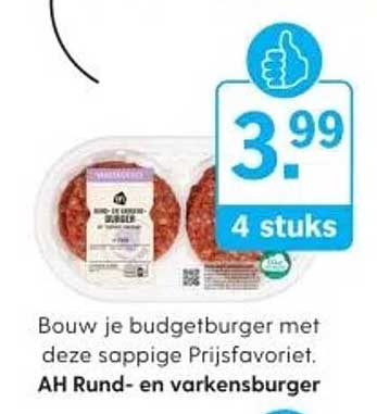 AH Rund- en varkensburger