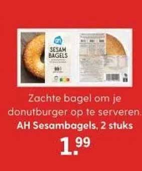 AH Sesambagels, 2 stuks