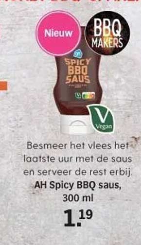 AH Spicy BBQ saus, 300 ml