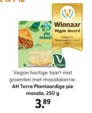 AH Terra Plantenardige pie masala, 250 g
