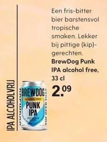 BrewDog Punk IPA alcohol free, 33 cl