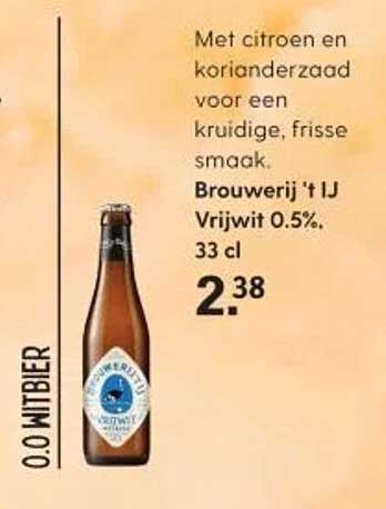Brouwerij 't IJ Vrijwit 0.5%