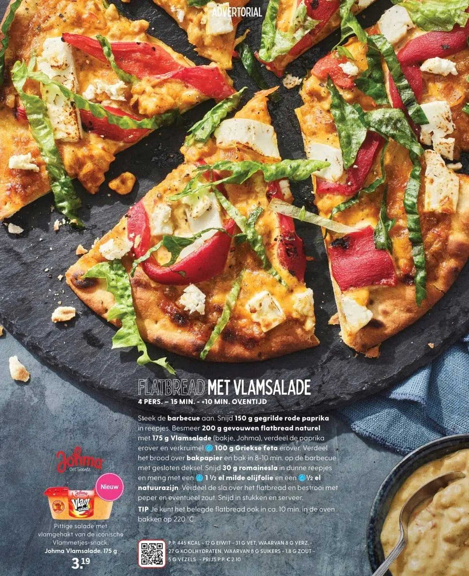 Flatbread met Vlamsalade