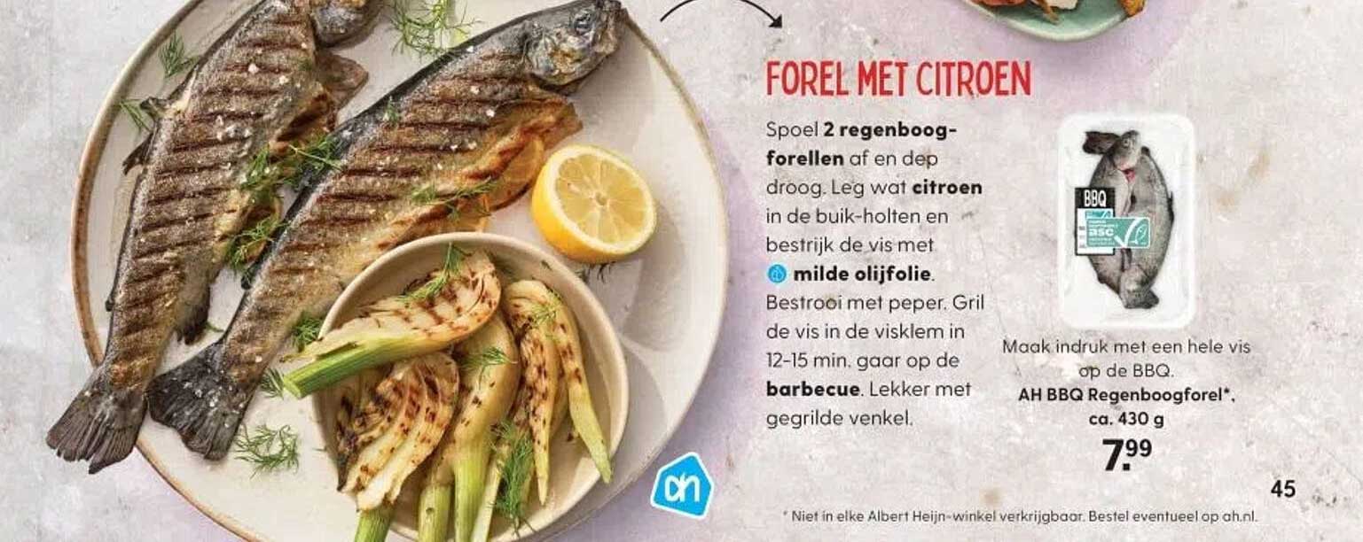 Forel met citroen