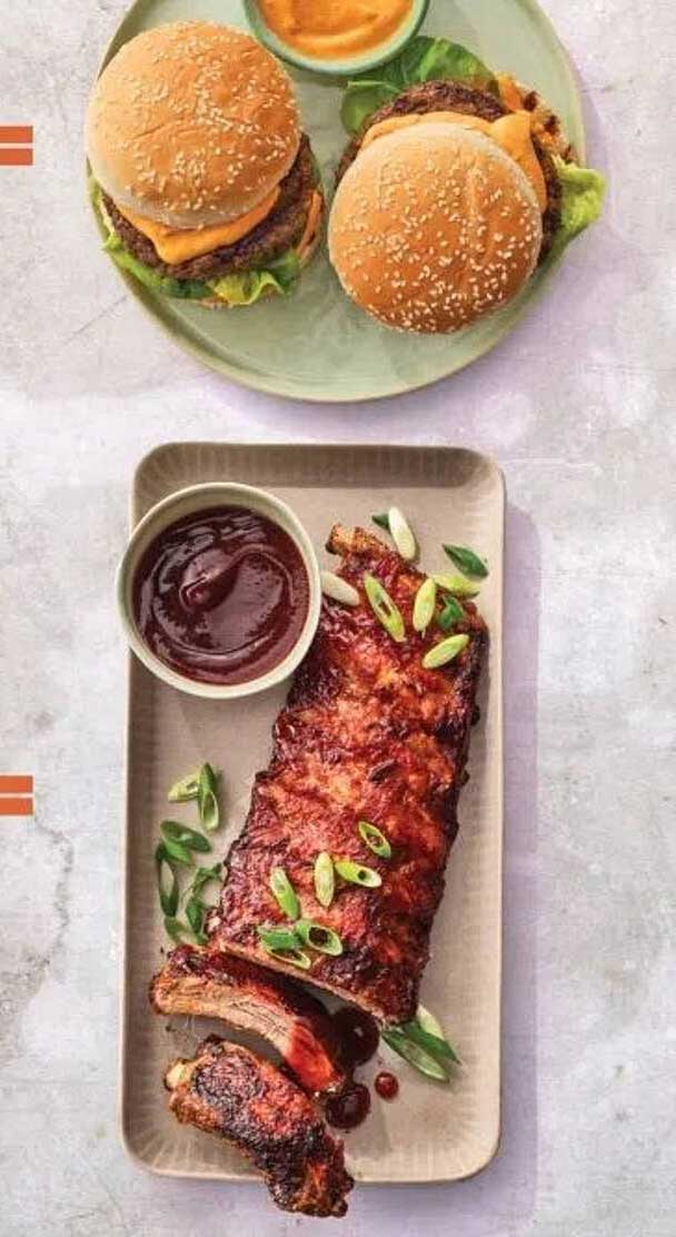Heerlijke hamburgers en spareribs