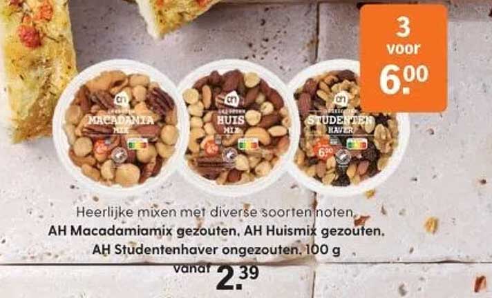 Heerlijke mixen met diverse soorten noten