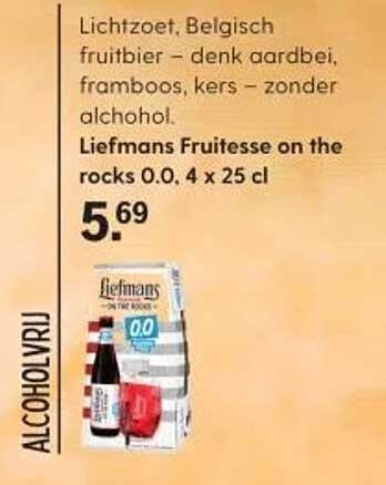 Liefmans Fruitesse on the rocks 0.0 4 x 25 cl