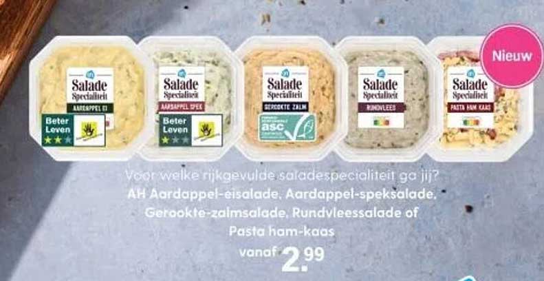 Pasta ham-kaas vanaf 2.99