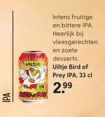 Uiltje Bird of Prey IPA, 33 cl