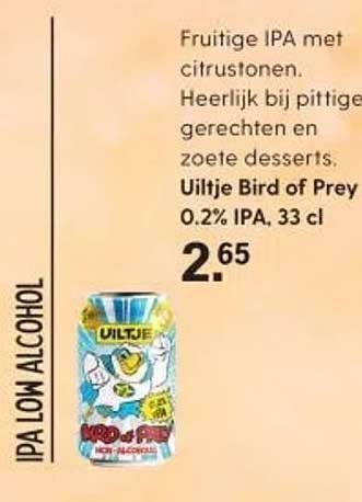 Ultje Bird of Prey 0.2% IPA, 33 cl