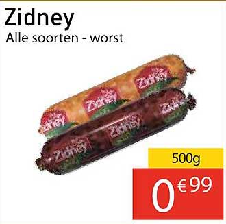 Zidney - Alle soorten - worst