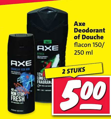 Axe Deodorant of Douche flacon 150/250 ml