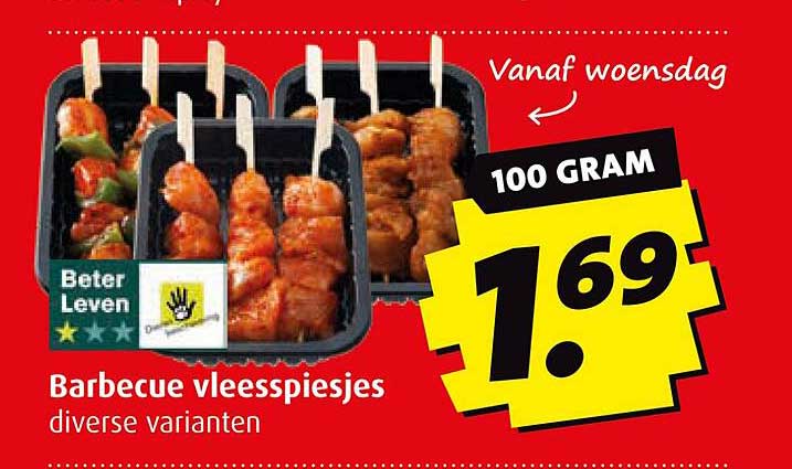 Barbecue vleesspiesjes diverse varianten