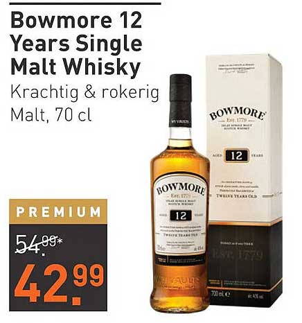 Bowmore 12 Years Single Malt Whisky