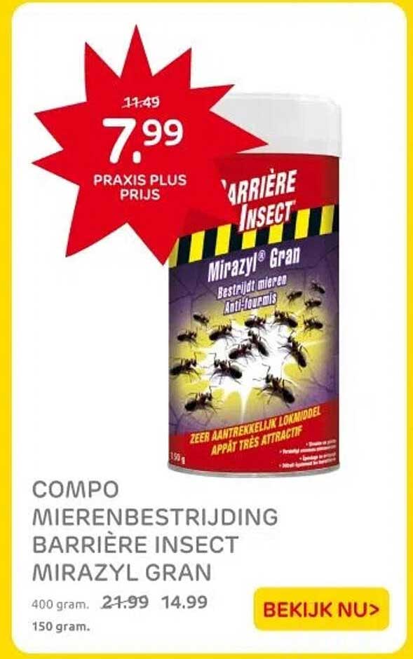 COMPO MIERENBESTRIJDING BARRIÈRE INSECT MIRAZYL GRAN
