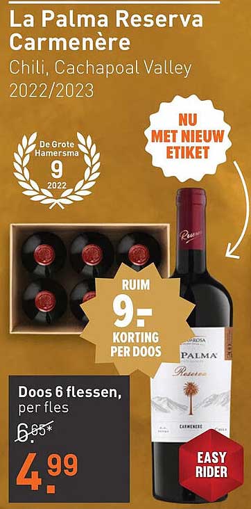 Doos 6 flessen, per fles