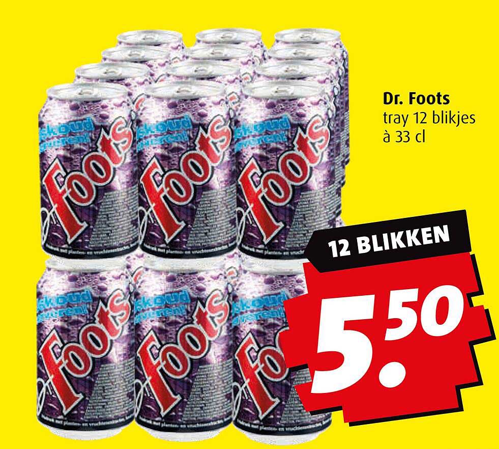 Dr. Foots tray 12 blikjes à 33 cl