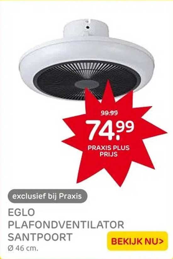 EGLO PLAFONDVENTILATOR SANTOORT