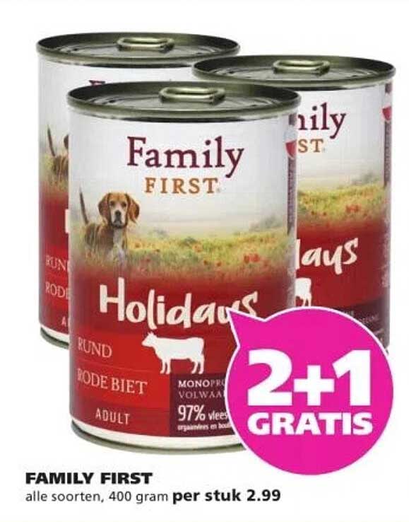 FAMILY FIRST - 2+1 GRATIS