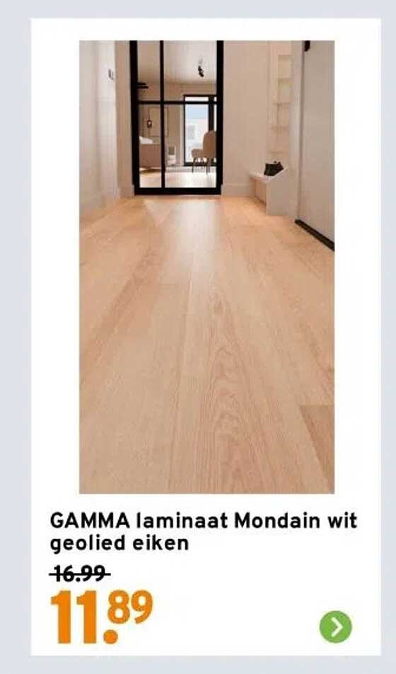 GAMMA laminaat Mondain wit geolied eiken