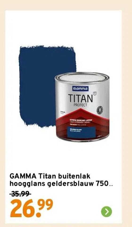 GAMMA Titan buitenlak hoogglans gelderblauw 750ml