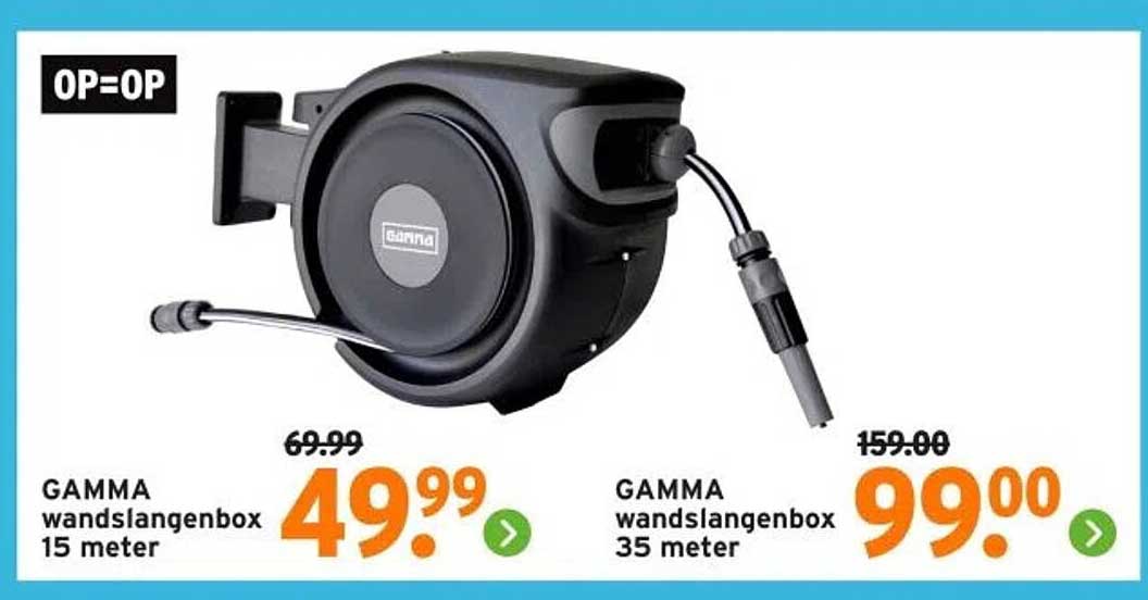 GAMMA wandslangenbox 15 meter