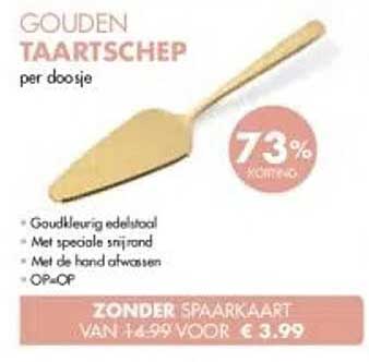 Gouden Taartschep per doosje