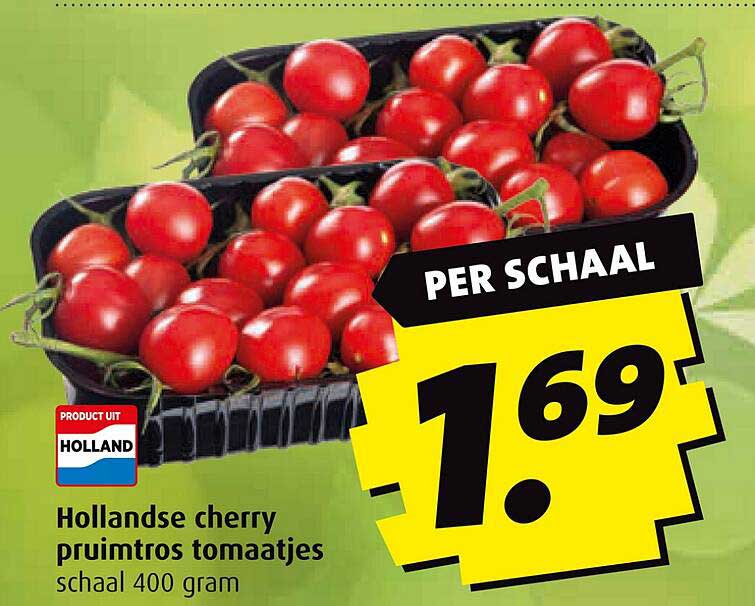 Hollandse cherry pruimtros tomaatjes schaal 400 gram