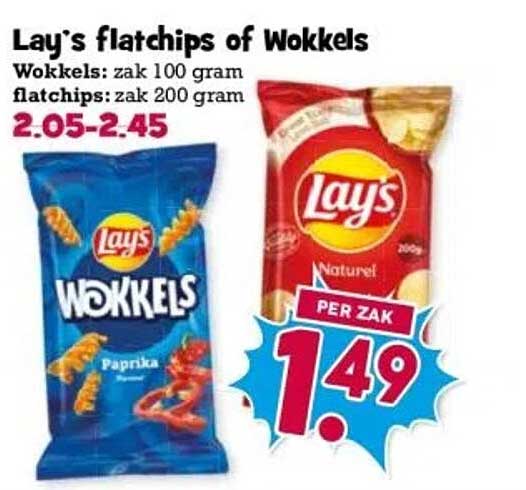 Lay's flatchips of Wokkels