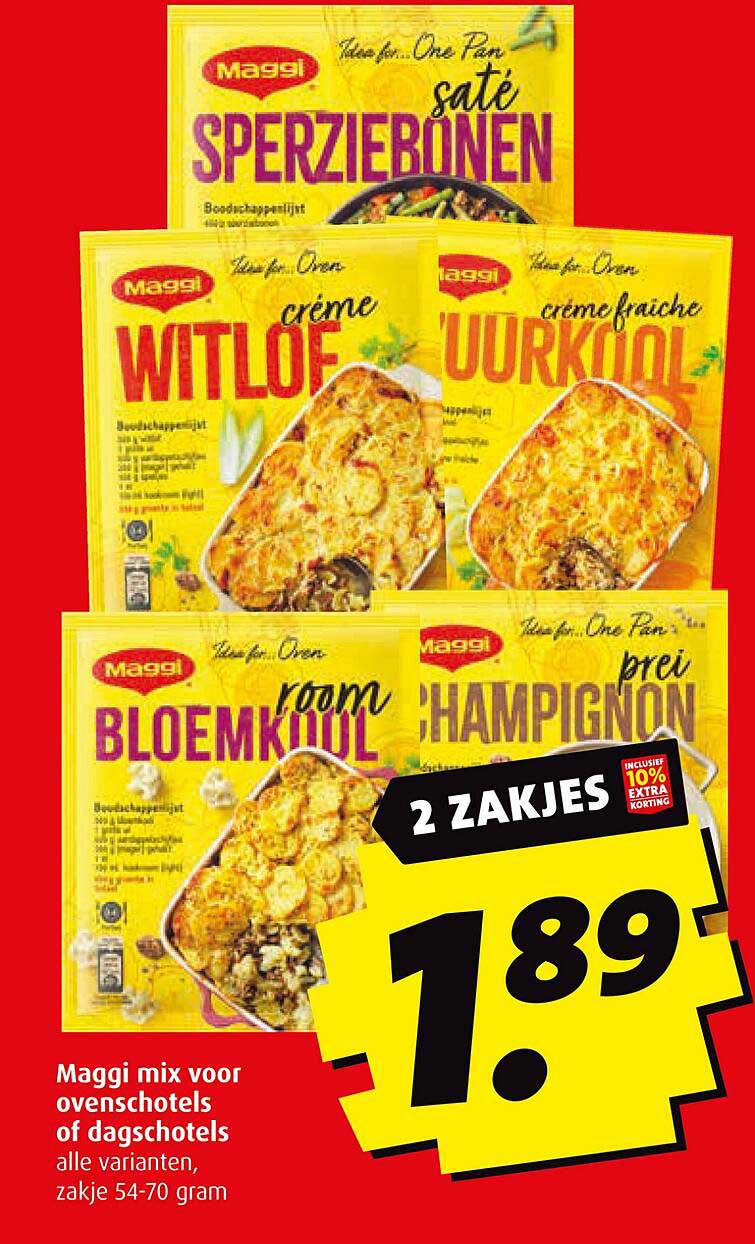 Maggi mix voor ovenschotels of dagschotels