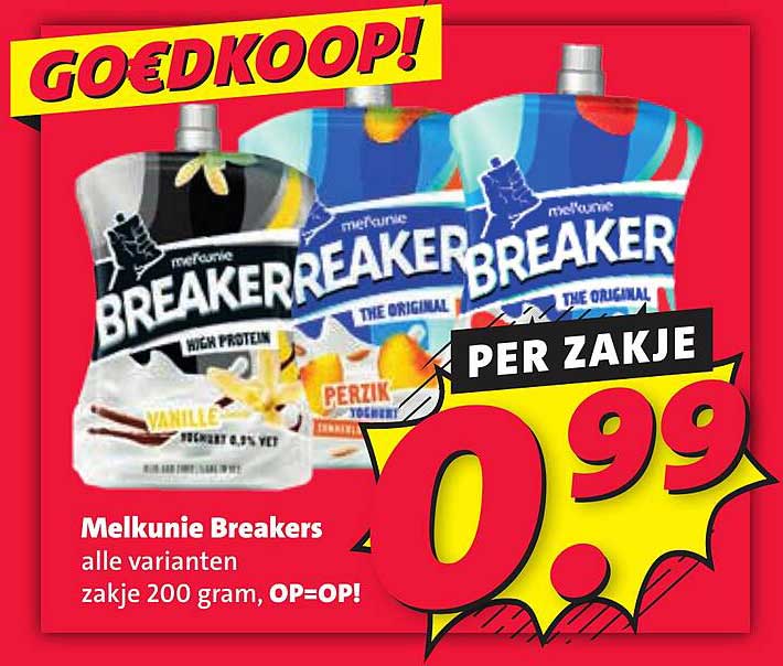 Melkunie Breakers alle varianten zakje 200 gram, OP=OP!