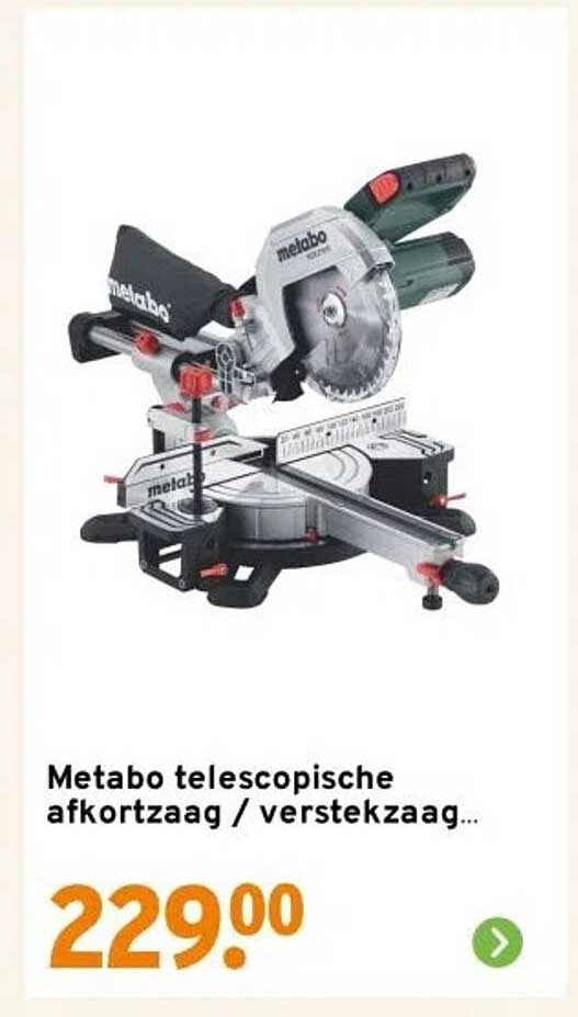 Metabo telescopische afkortzaag / verstekzaag...