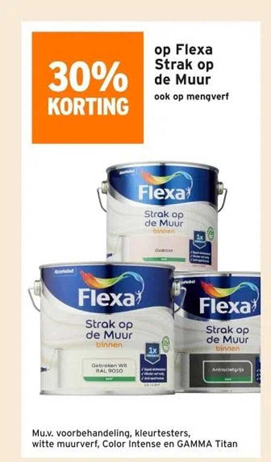 op Flexa Strak op de Muur
