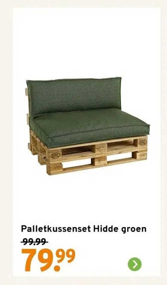 Palletkussenset Hidde groen
