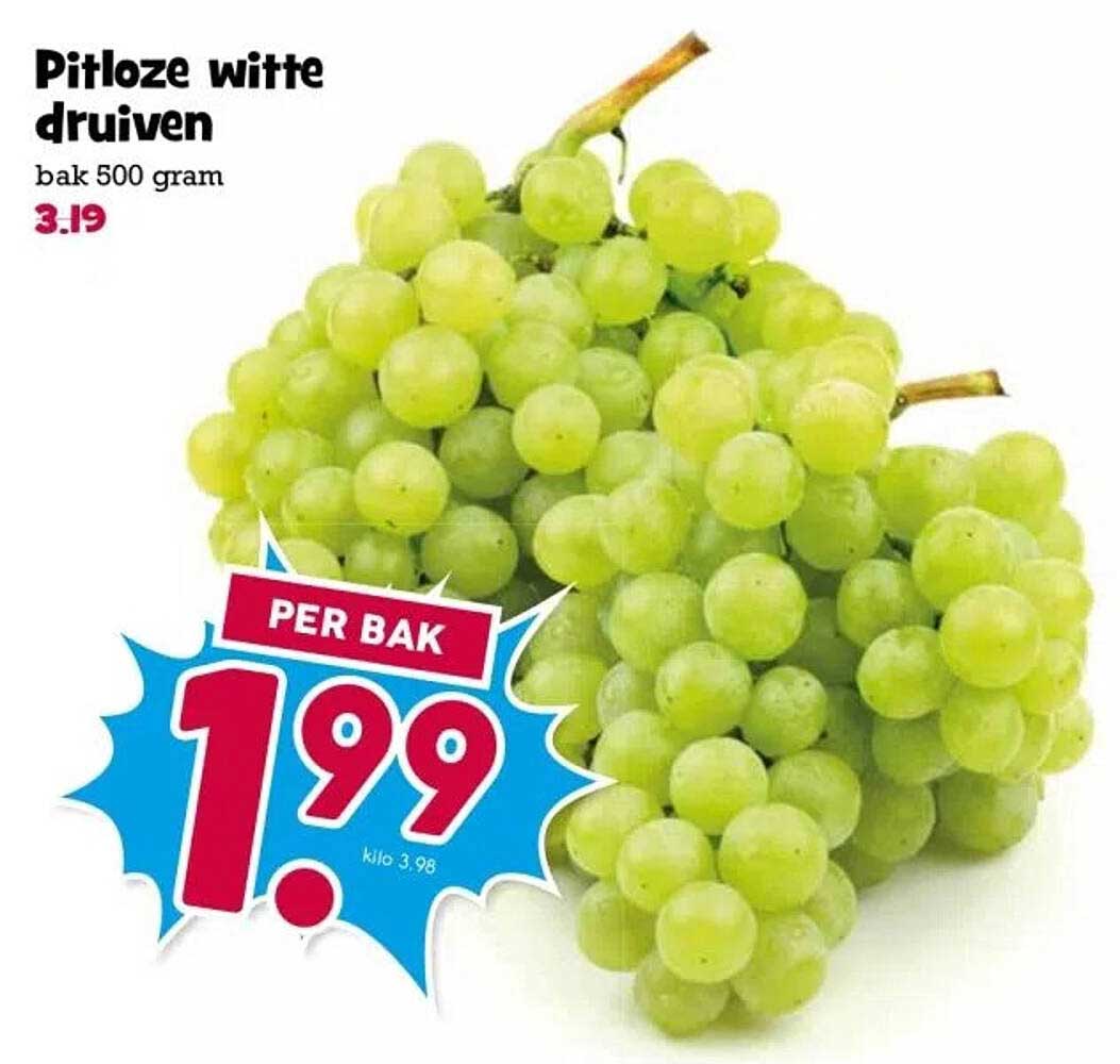 Pitloze witte druiven