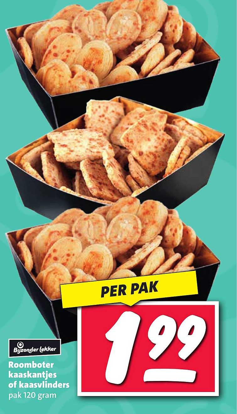 Roomboter kaasjes of kaasvlinders pak 120 gram
