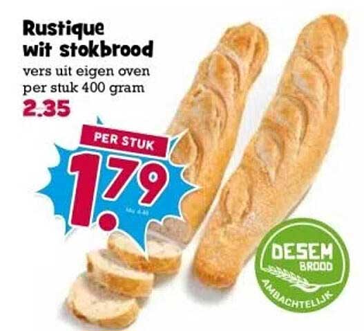 Rustique wit stokbrood