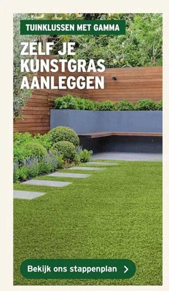 ZELF JE KUNSTGRAS AANLEGGEN
