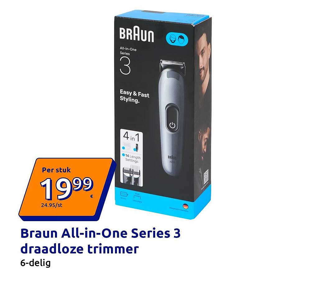 Braun All-in-One Series 3 draadloze trimmer