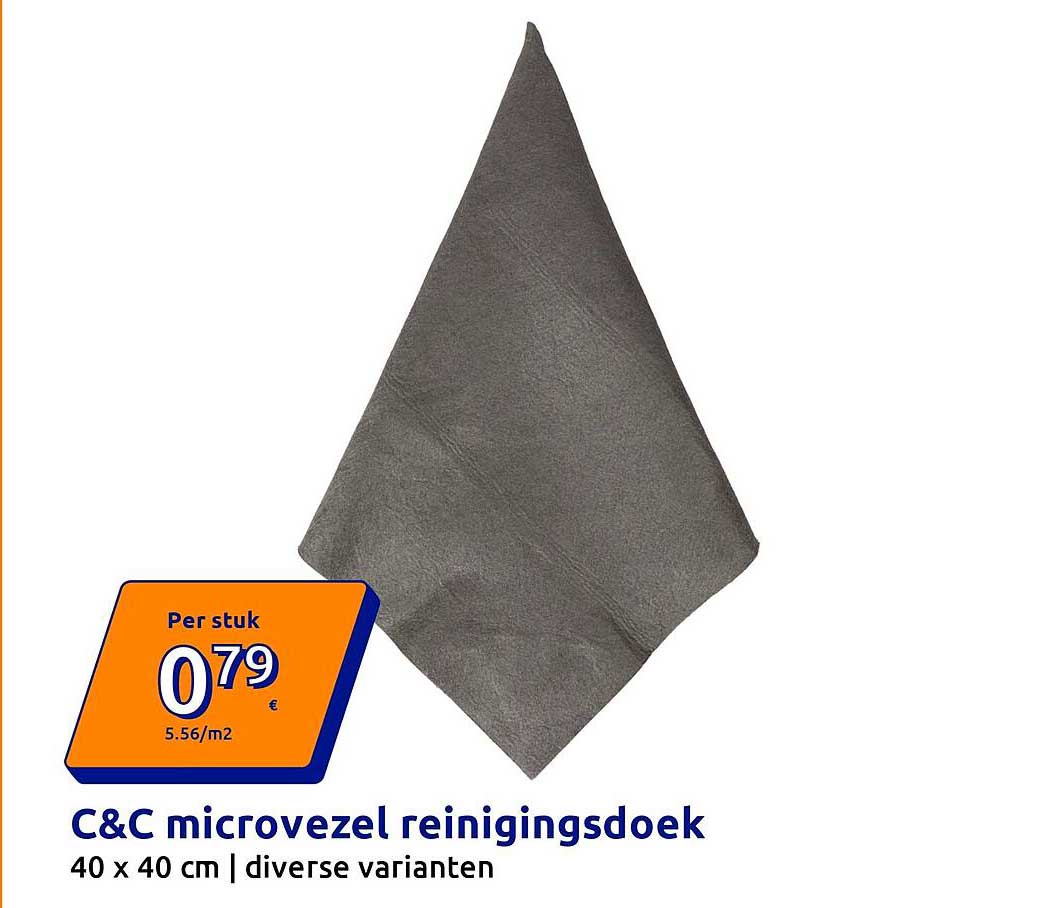 C&C microvezel reinigingsdoek 40 x 40 cm | diverse varianten