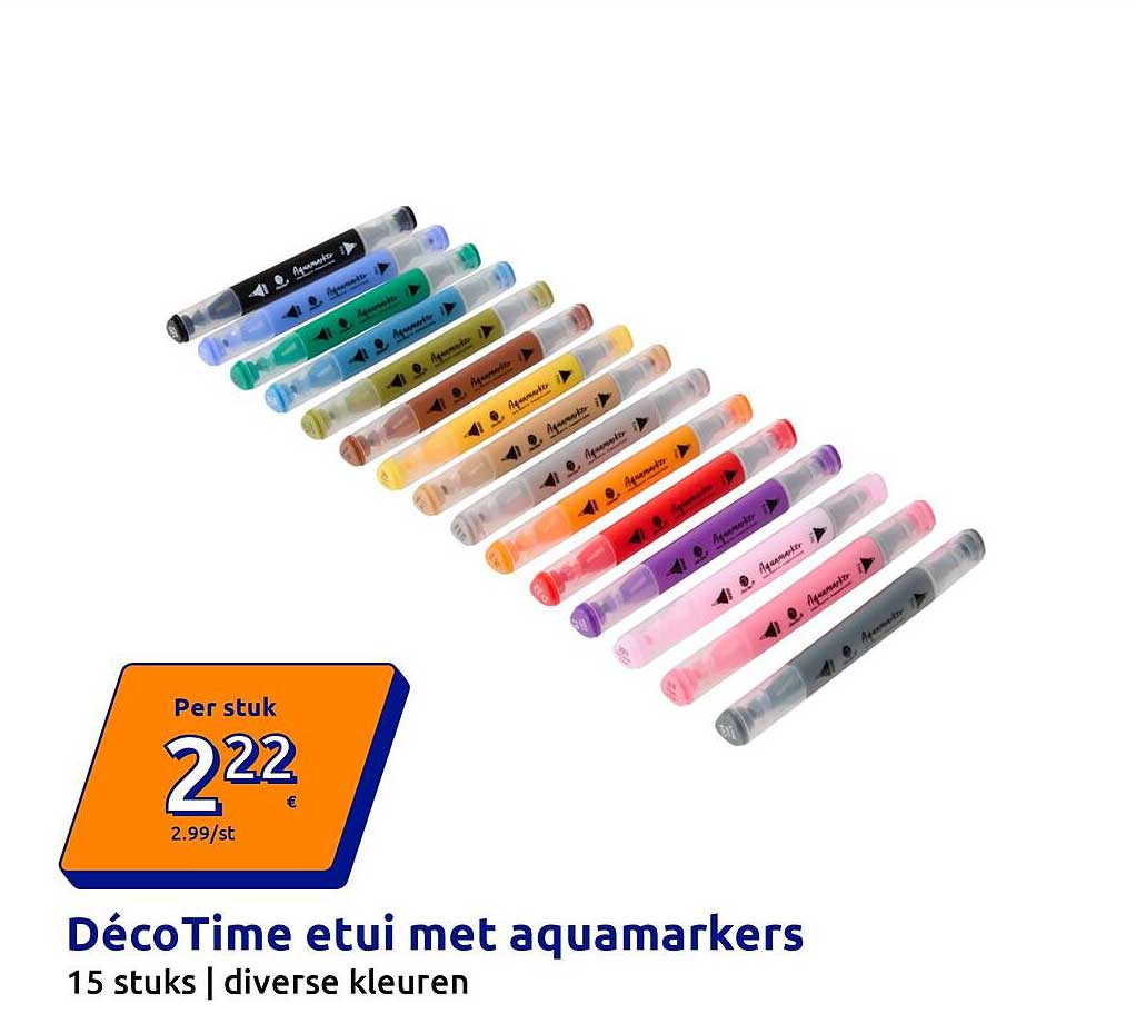 DécoTime etui met aquamarkers